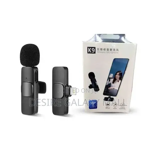  Dual Wireless Lapel Microphone Set