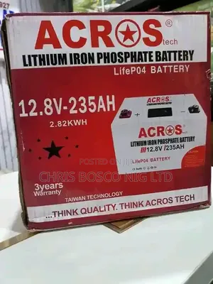 Acros 235kwh 12.8v Lithium Ion Batteries