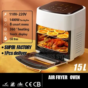 15liter Silver Crest Air Fryer With Window and LCD Touchscreen.