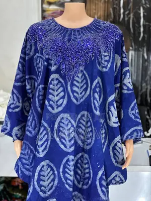 Luxury Ready-to-Wear Adire Boubou Dress