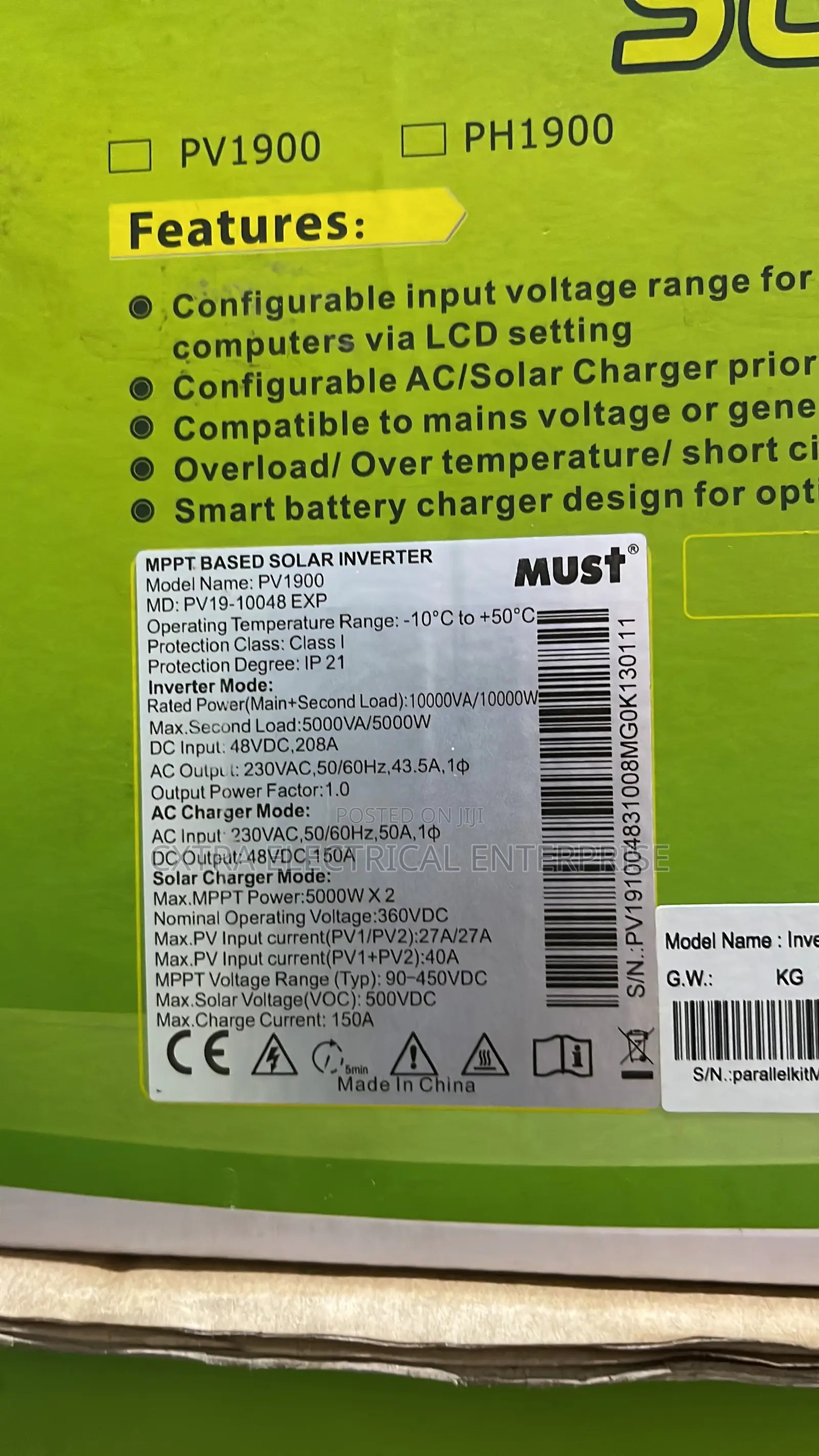 10kva 48v Hybrid Must Inverter