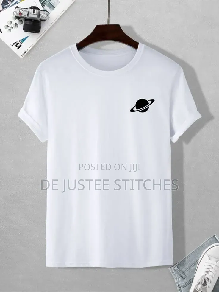 High Quality White Round Neck Polo