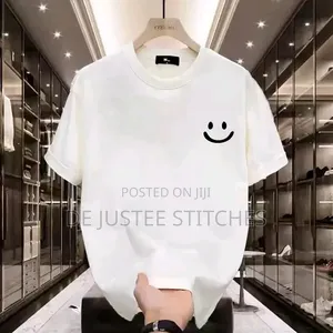 High Quality White Round Neck Polo