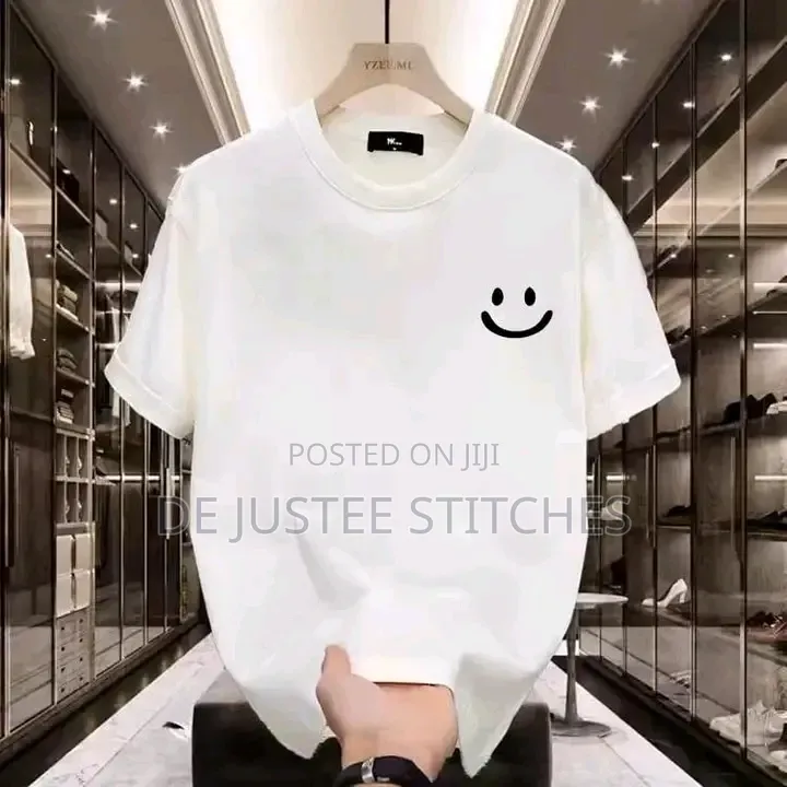 High Quality White Round Neck Polo