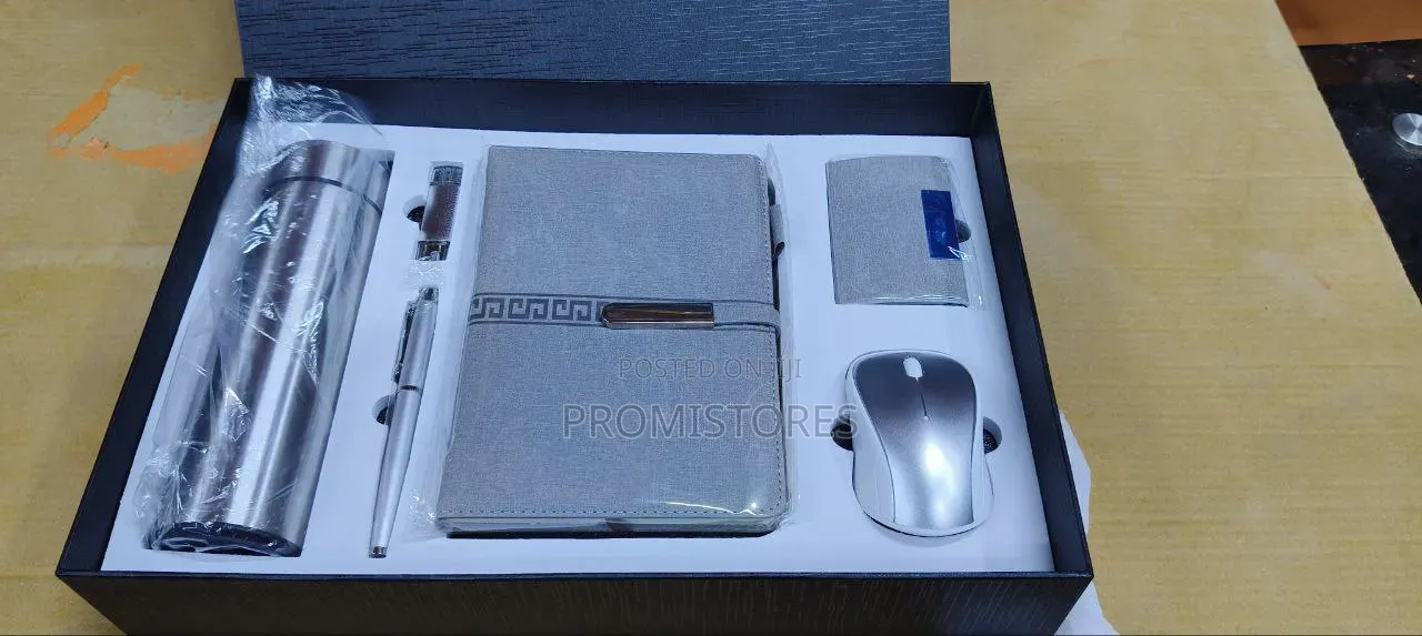 Flask, Dairy, Keyholder, Biro, Cardholder, Cumputer Mouse Gift Pack