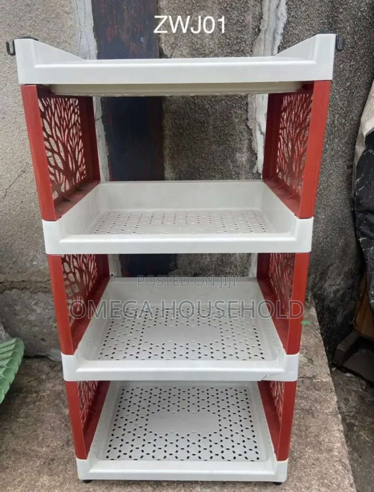 4 Step Plastic Shelf Big Size