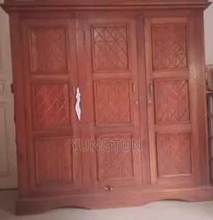 Very Clean and Strong Vintqge Three Face Wooden Wardrobe