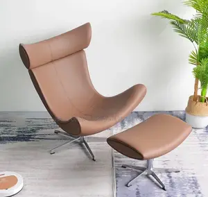 Executive Leather Chair With Footrest