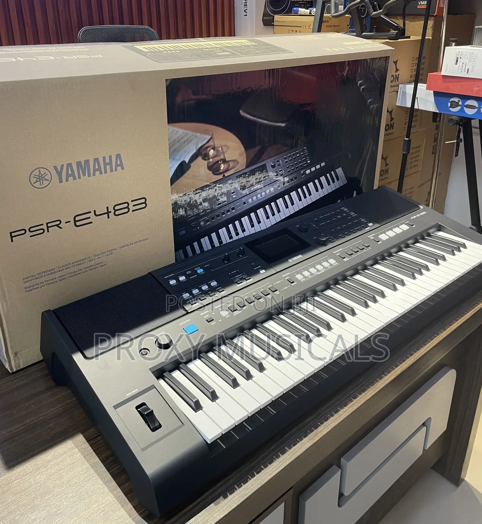 Yamaha PSR E483 Arranger 61-Key Touch Sensitive Keyboard