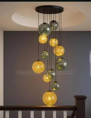 Sparkling Multi-Color Globe Chandelier