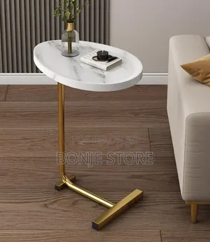 C Shaped End Side Table