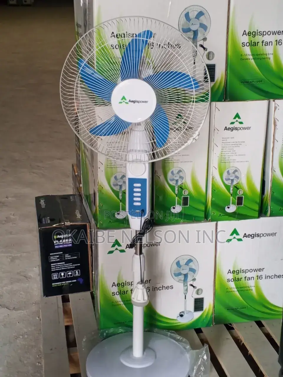 16" Solar Powered Fan