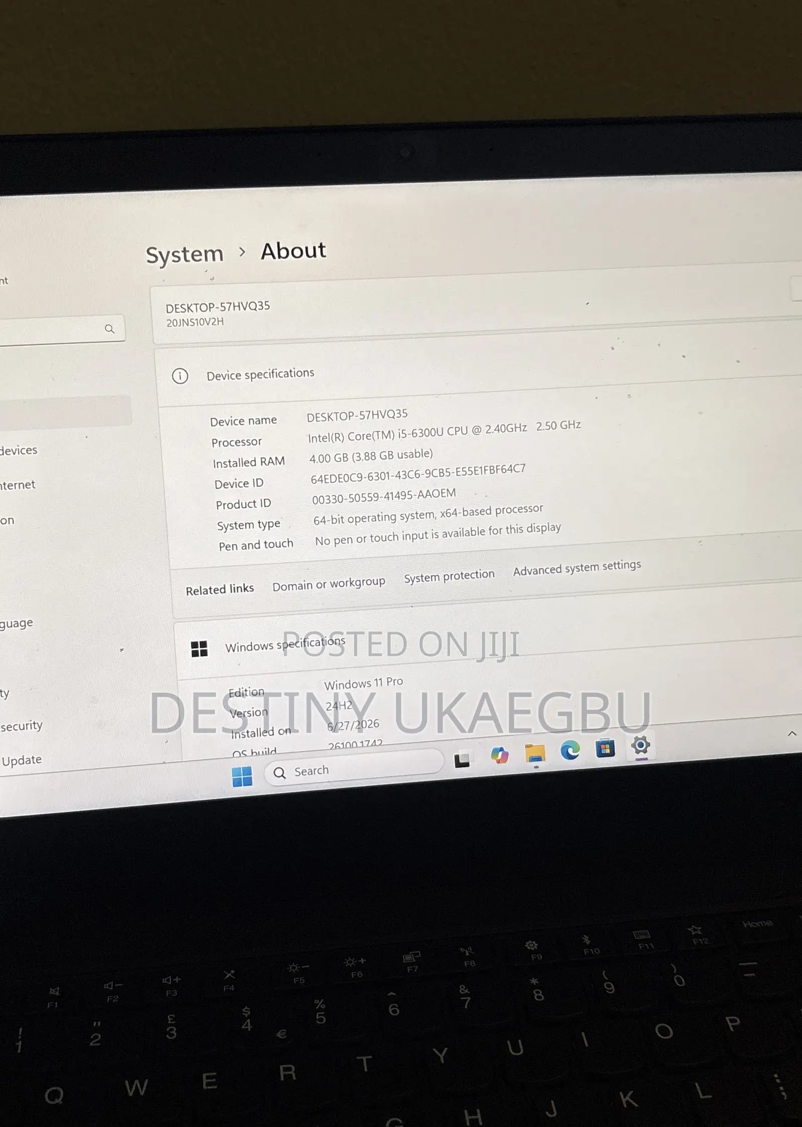Laptop Lenovo ThinkPad T470 4GB Intel Core i5 SSD 128GB