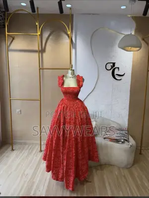 Flare Gown With Gathers
