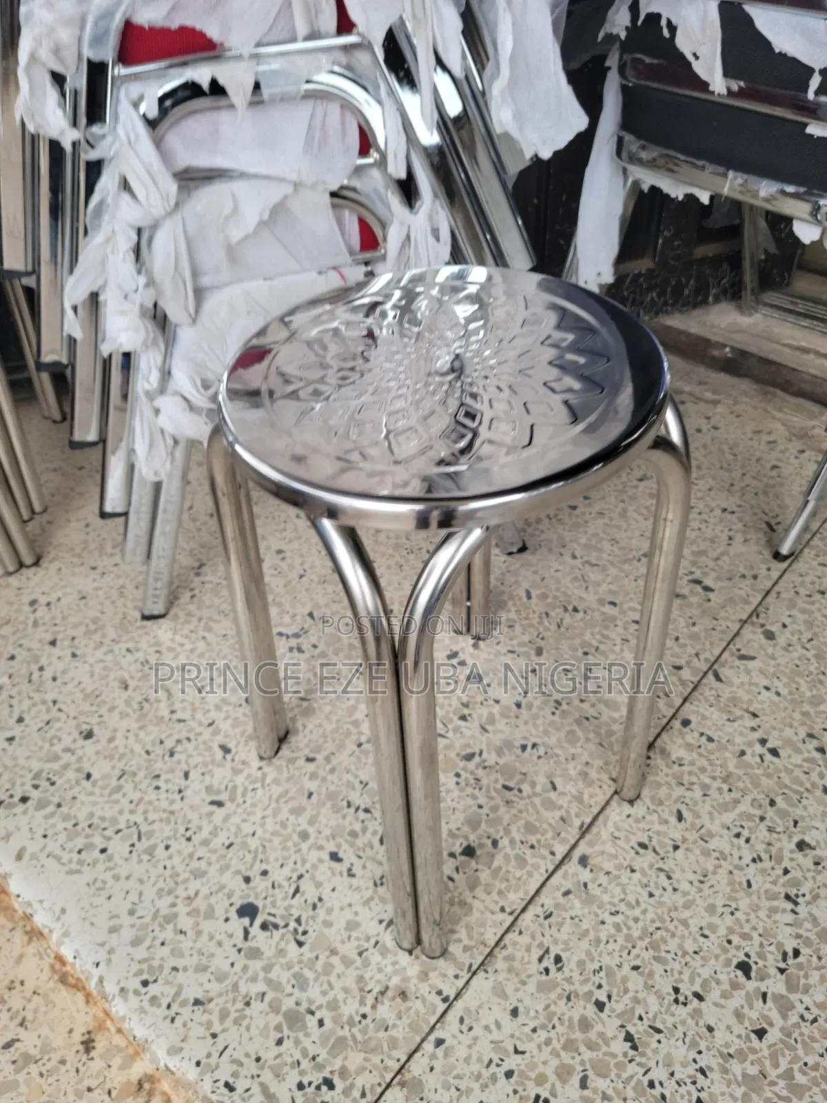 Stainless Side Stool