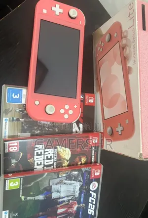 Nintendo Switch Lite With Fc 26, 25, Red Dead Redemption