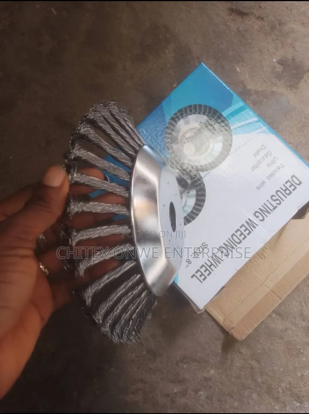 8" Twisted Wire Wheel Brush (Derusting/Weeding Wheel)