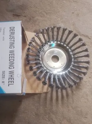 8" Twisted Wire Wheel Brush (Derusting/Weeding Wheel)