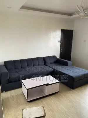 Grey L-Shape Sofas Chair