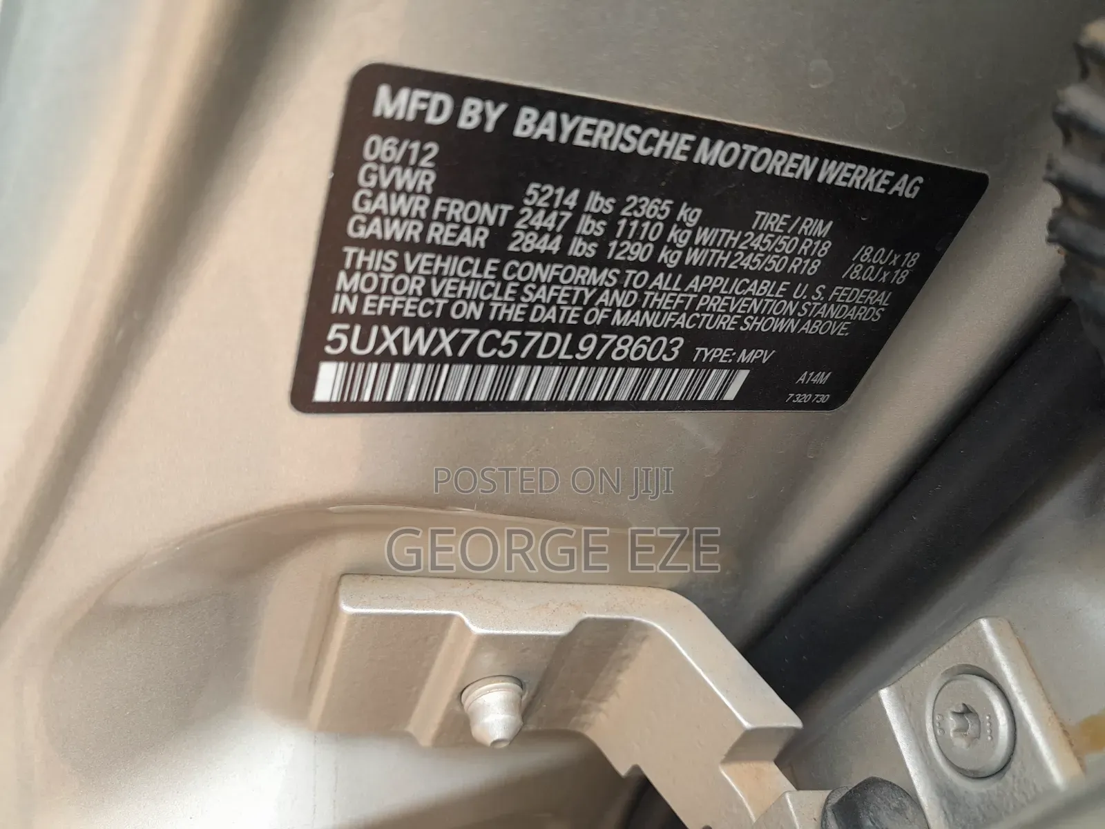 BMW X3 2013 Gold