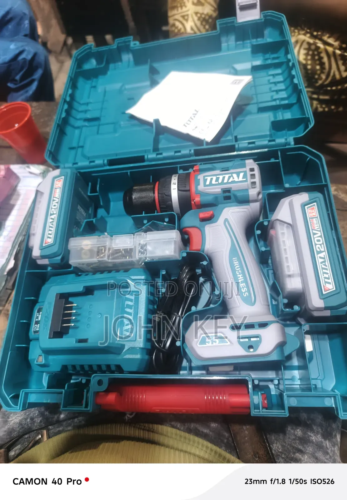 Compact Brushless Cordless Impact Dril 20v Totall