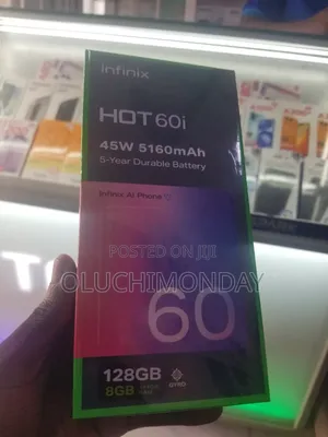 New Infinix Hot 60i 256 GB Black