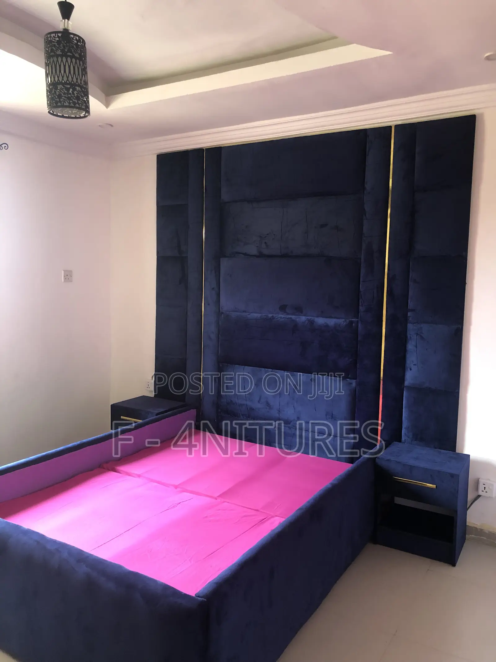 Padded Luxury Gold Bedframe