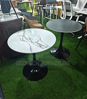 Round Sintered Stone Tulip Table – Pedestal Base, 2 Colour Options