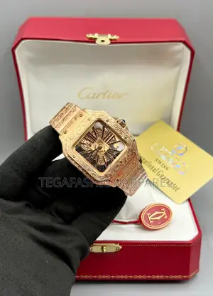 Cartier Skeleton Face Crested Chain Watch