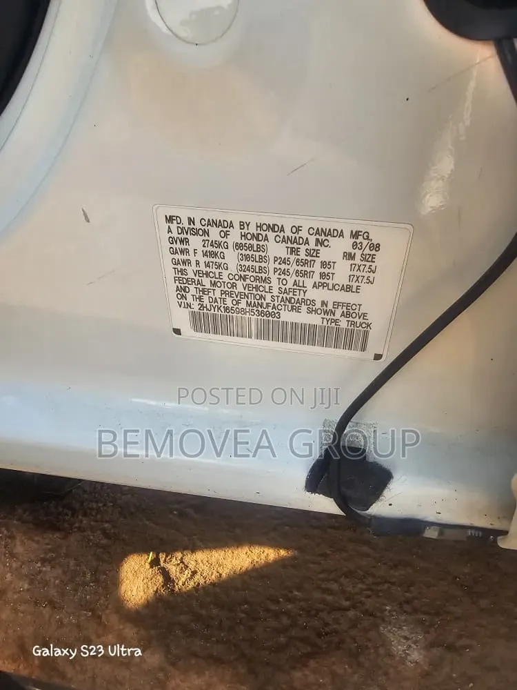 Honda Ridgeline 2008 White