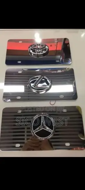 Customize Silver Plate Number Frame