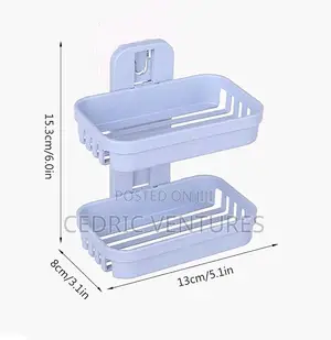 Soap Holder With 2 Layers Wall Mounted