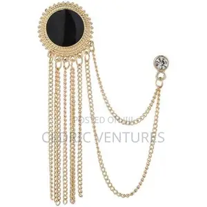 Corsage Badge Tassel Multi-Layer Chain Brooch Pin