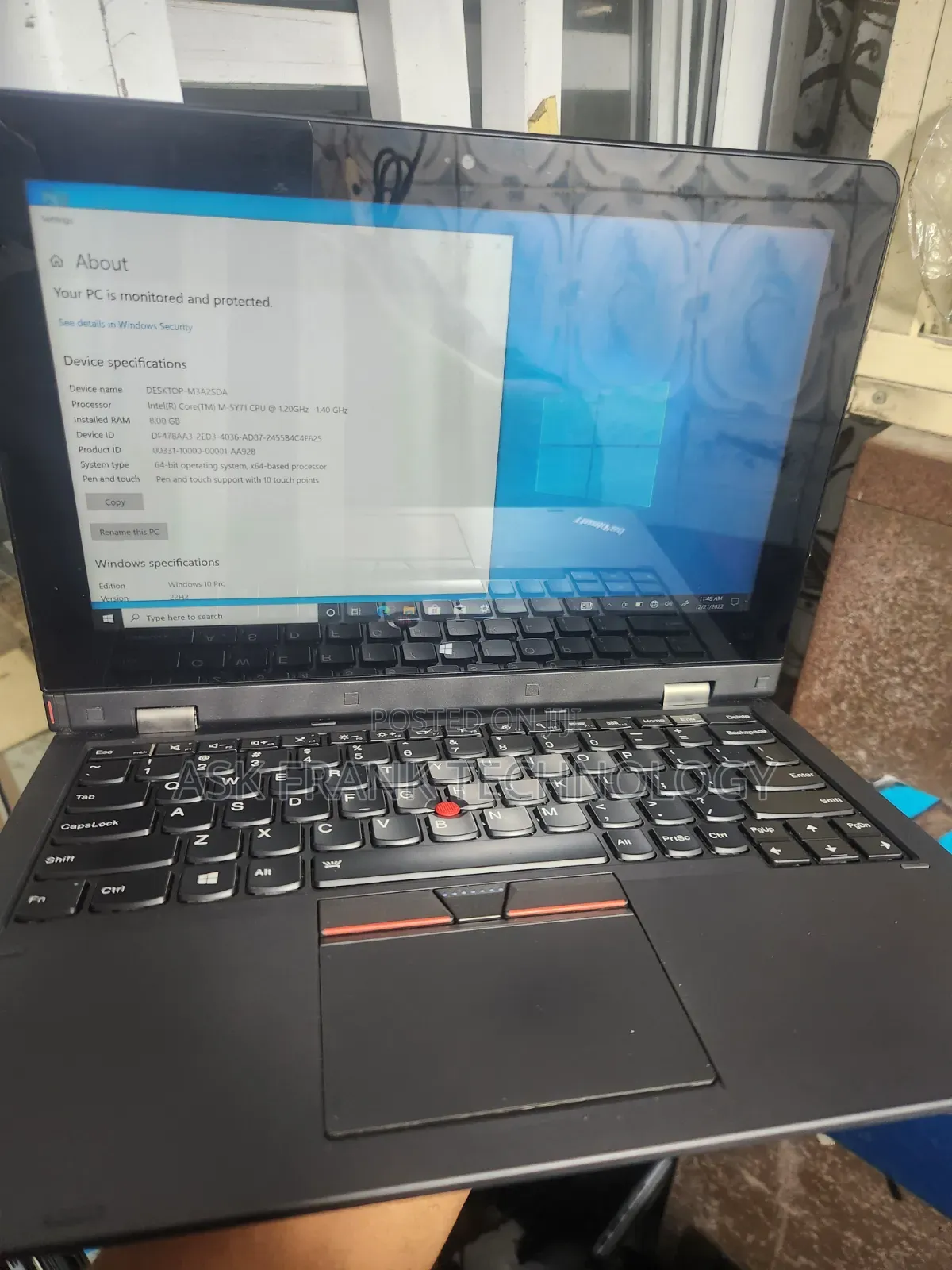 Laptop Lenovo ThinkPad Helix 8GB Intel Core M SSD 256GB