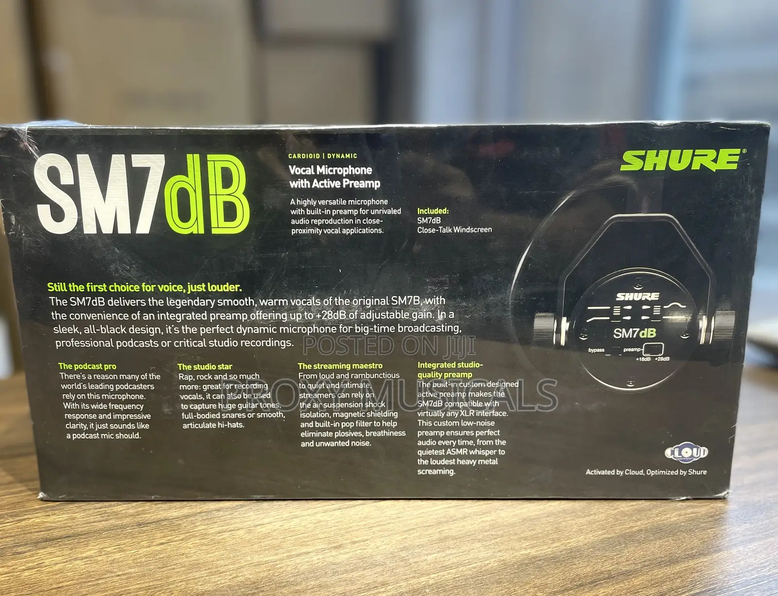 Shure Sm7db Dynamic Studio Microphone With Active Preamp