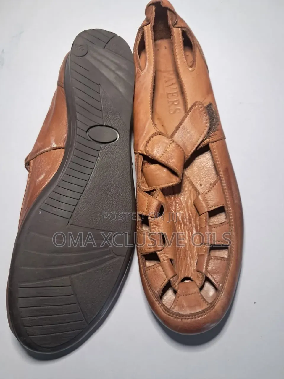 100% Leather Sandals Size 38