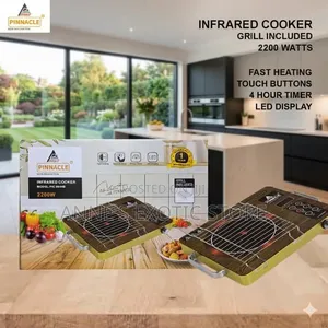 Pinnacle 2200w Infrared Cooker With Grill Rack Touch Control