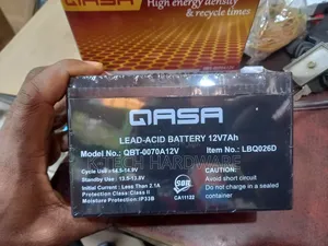 Qasa 12v/7ah Lead-Acid Battery QBT-0070a12v