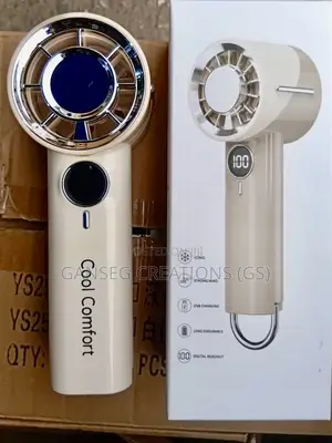 Cool Comfort High-Speed Handheld Rechargeable Fan