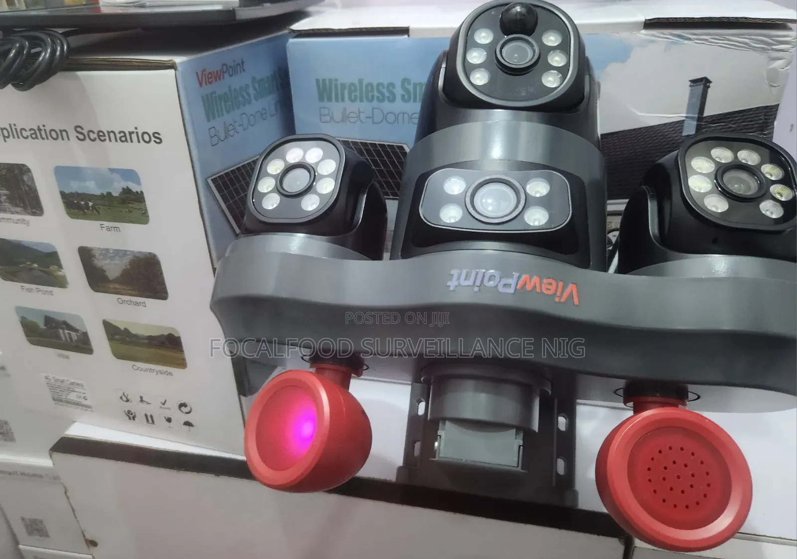 View Point Aov Digital 3lens PTZ Smart Solar Camera 12mp
