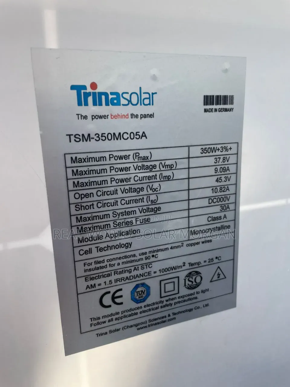 350w Monocrystalline Solar Panel