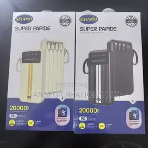 Saiamu 20000mah Power Bank With Built-in Fast Charging Cables