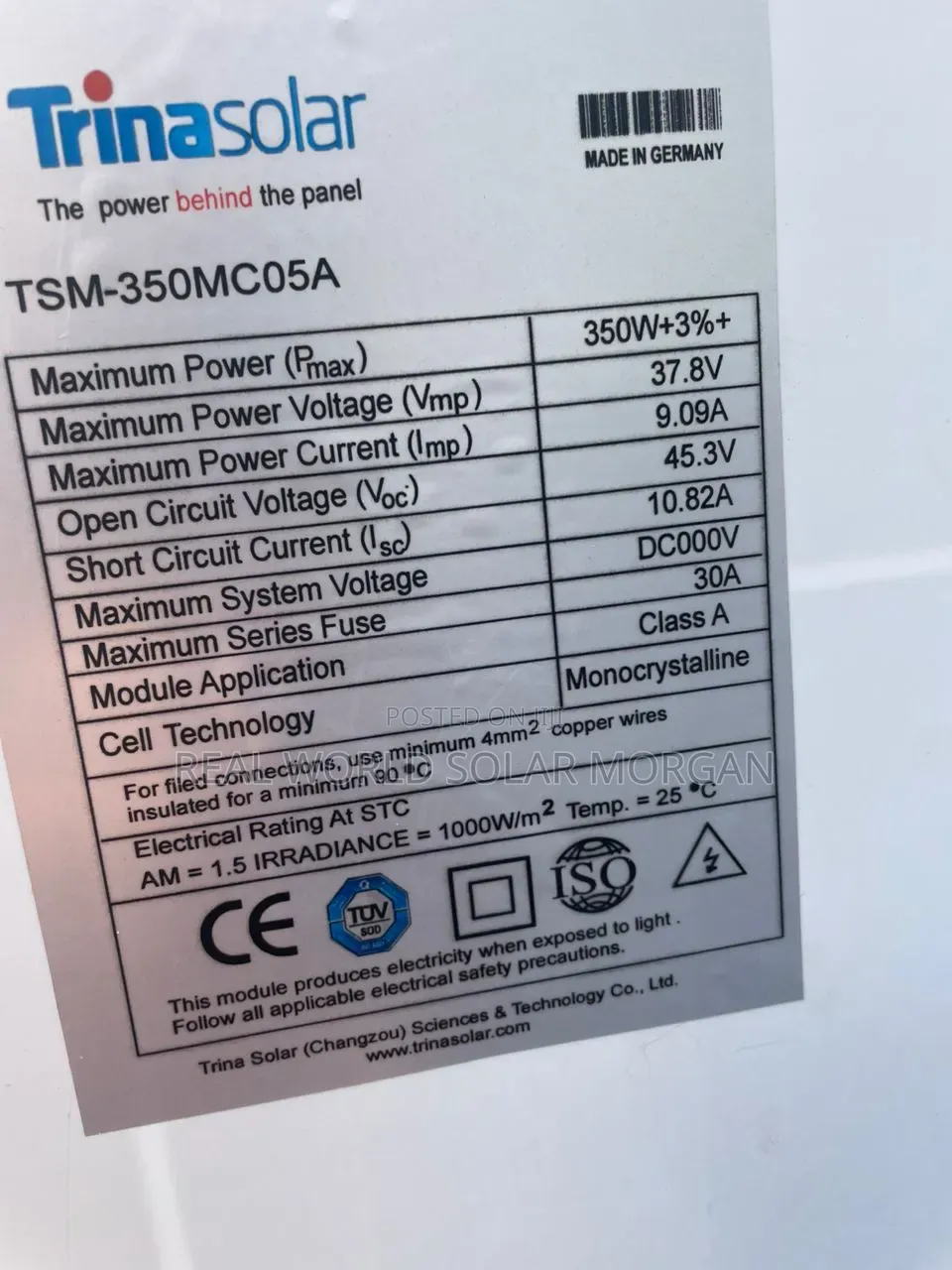 350w Solar Panel