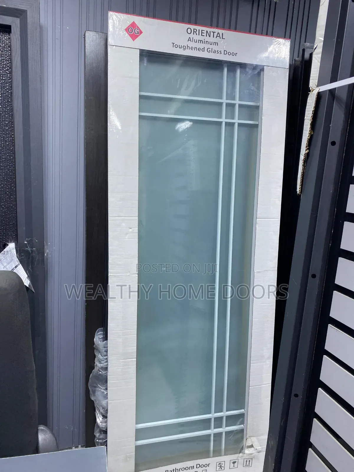 Classic Toughened Glass Bathroom Door
