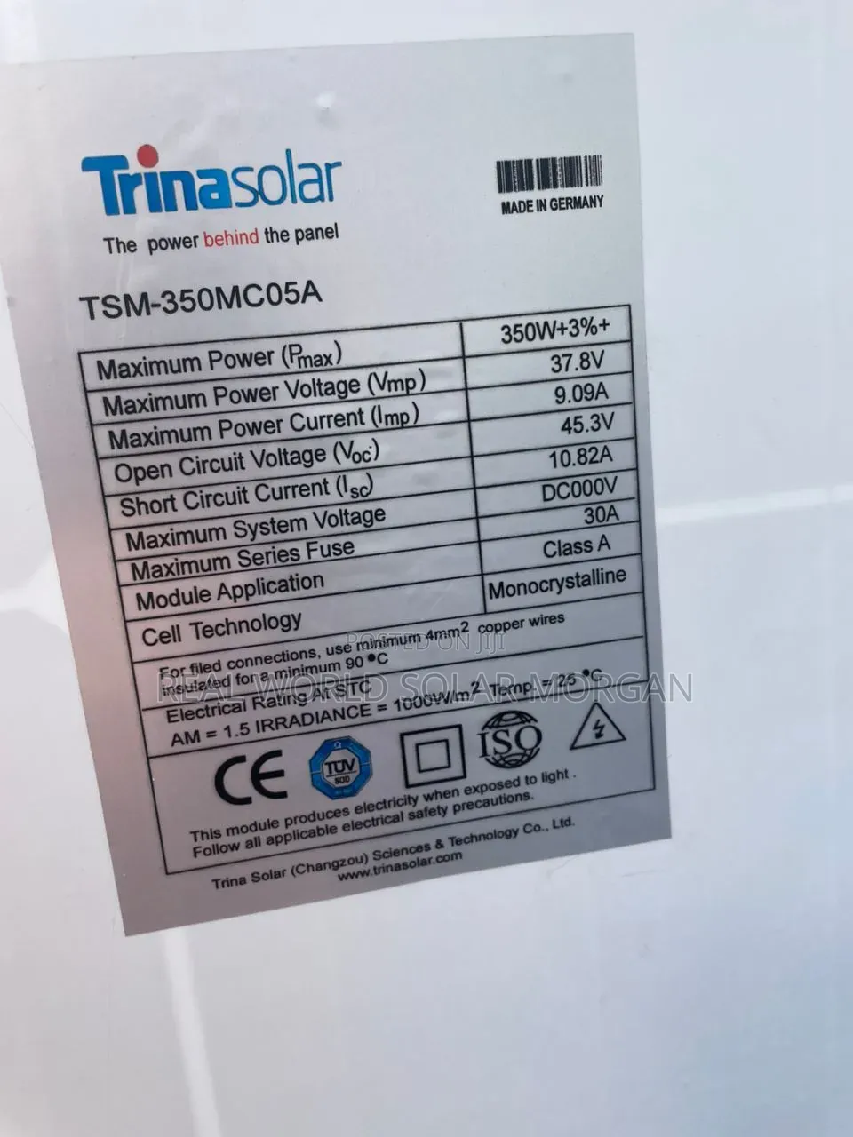 350w Monocrystalline Solar Panel