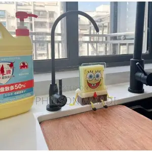 Sponge Bob Drain Rack Cute Storage Sink Drain Rack With Sponge Wipe