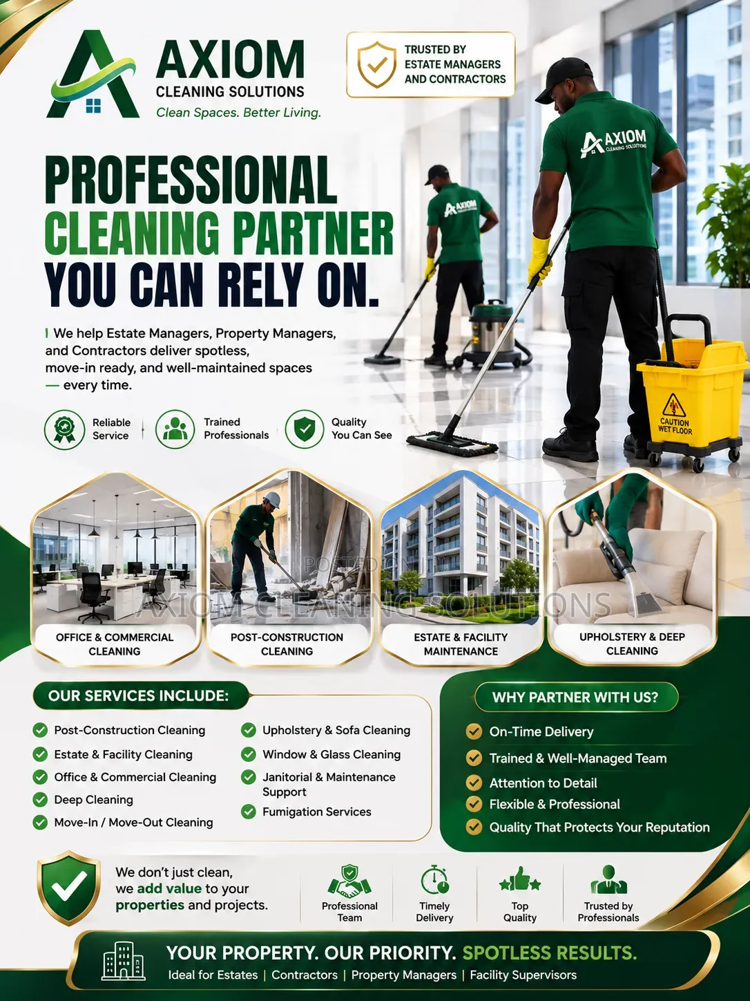 Axiom Cleanings Solutions