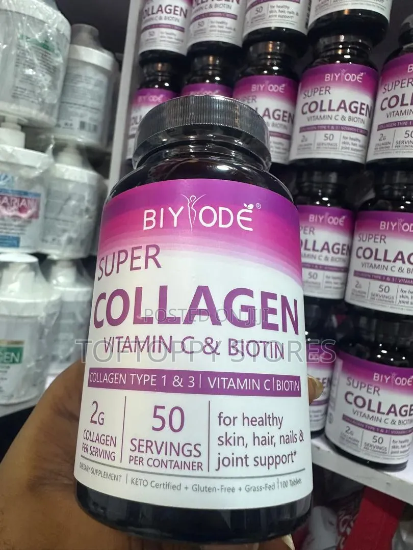 Super Collagen Vitamin C & Biotin Supplements