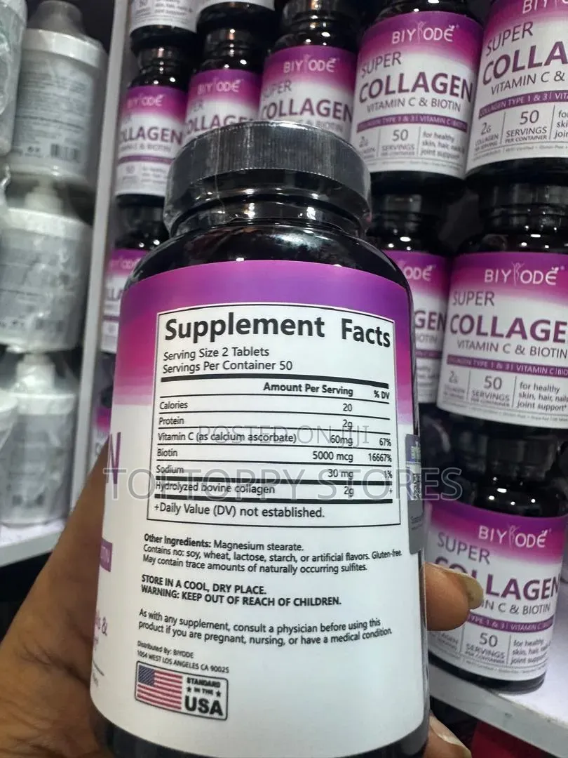 Super Collagen Vitamin C & Biotin Supplements