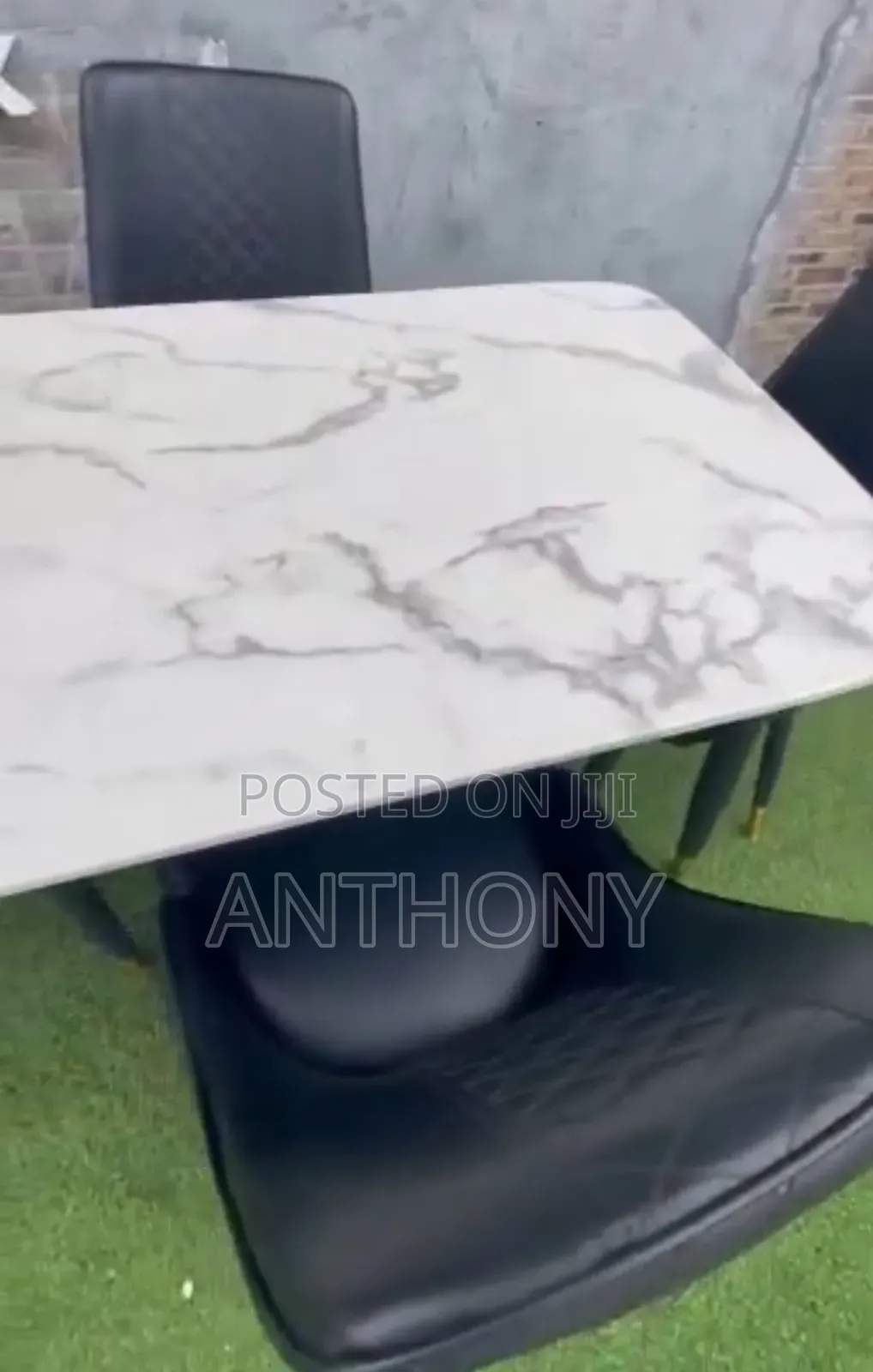 4 Seater Marble Top Dining Table